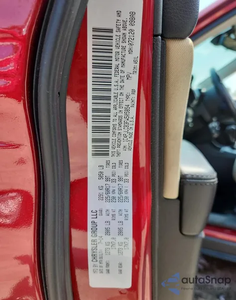 2015 Jeep Cherokee Latitude z USA, uszkodzony, nr VIN 1C4PJLCB3FW505854